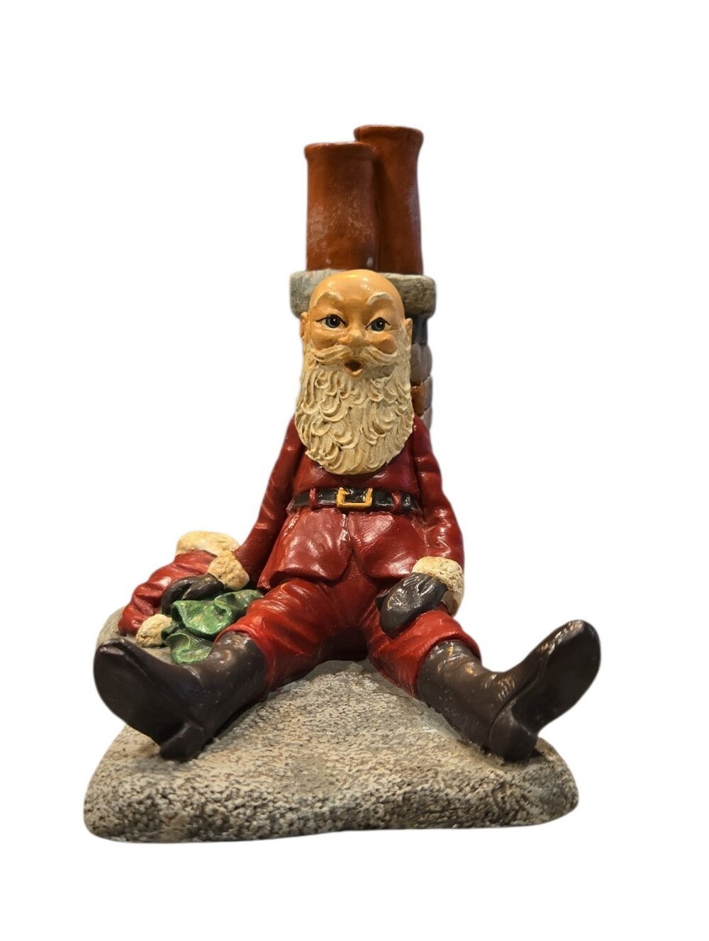 JIM SHORE " CHIMNEY SANTAS" 1ST EDITION CHIMNEY FIGURINE. # 4951/7000. 1992. VTG